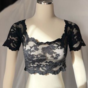 Floral lace lingerie top